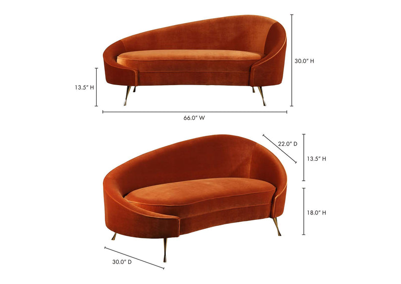 ME-1053-12 Abigail Chaise Umber