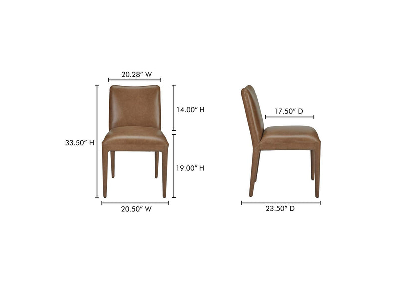 ME-1062-03 Calla Dining Chair Brown - Set Of Two