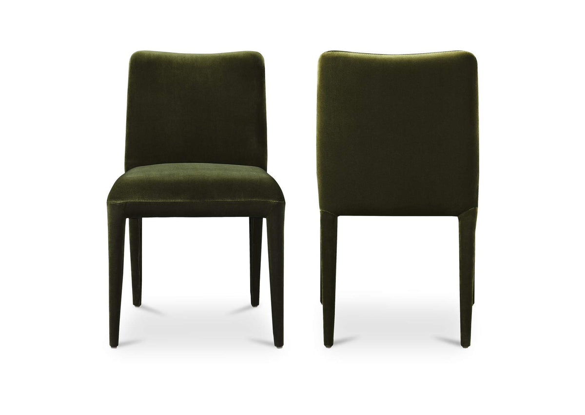 ME-1062-27 Calla Dining Chair Green Velvet - Set Of Two