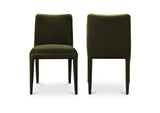 ME-1062-27 Calla Dining Chair Green Velvet - Set Of Two