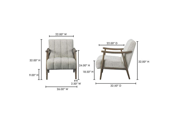 ME-1064-34 Aster Accent Chair Pebbled Beige
