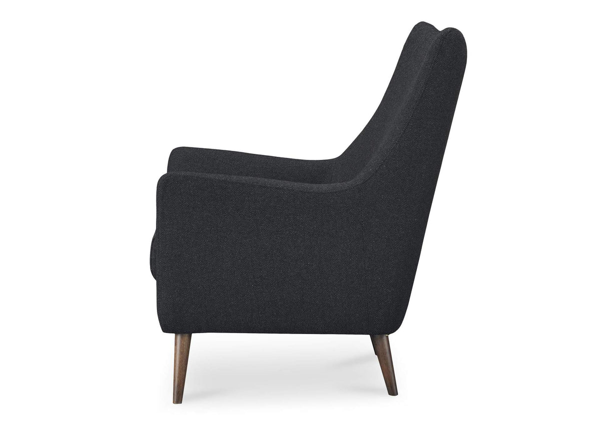 ME-1066-07 Fisher Armchair Wool Blend Charcoal