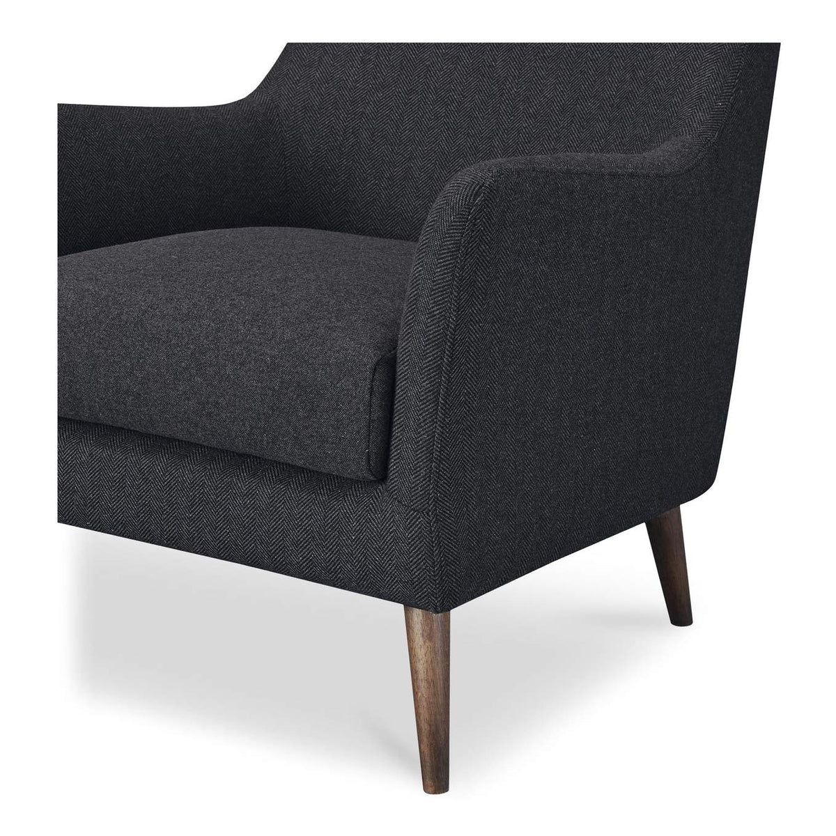 ME-1066-07 Fisher Armchair Wool Blend Charcoal