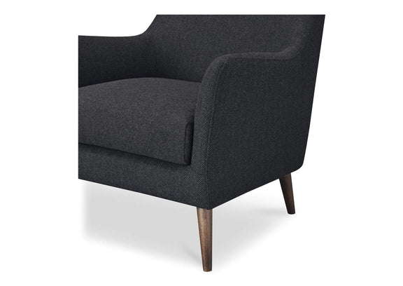 ME-1066-07 Fisher Armchair Wool Blend Charcoal