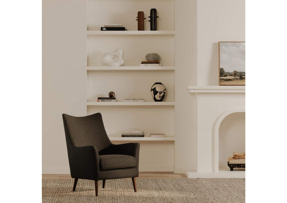 ME-1066-07 Fisher Armchair Wool Blend Charcoal