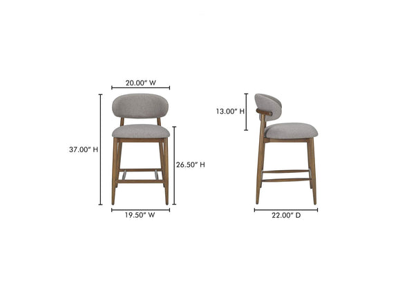ME-1070-21 Ellie Counter Stool Light Brown