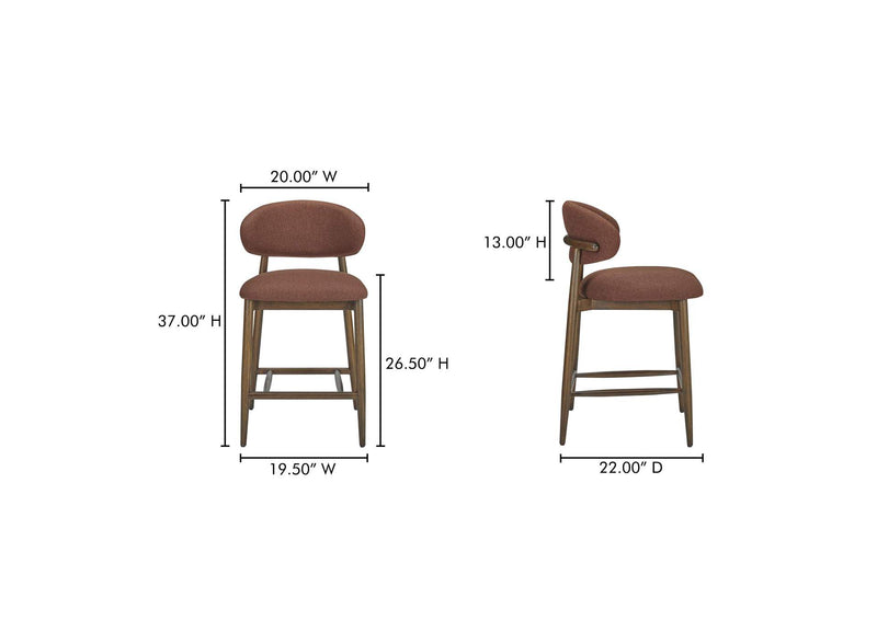 ME-1070-22 Ellie Counter Stool Rust