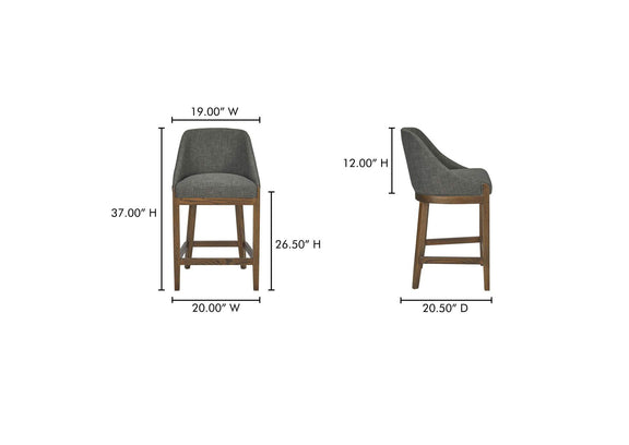 ME-1072-27 Edward Counter Stool Heather Green