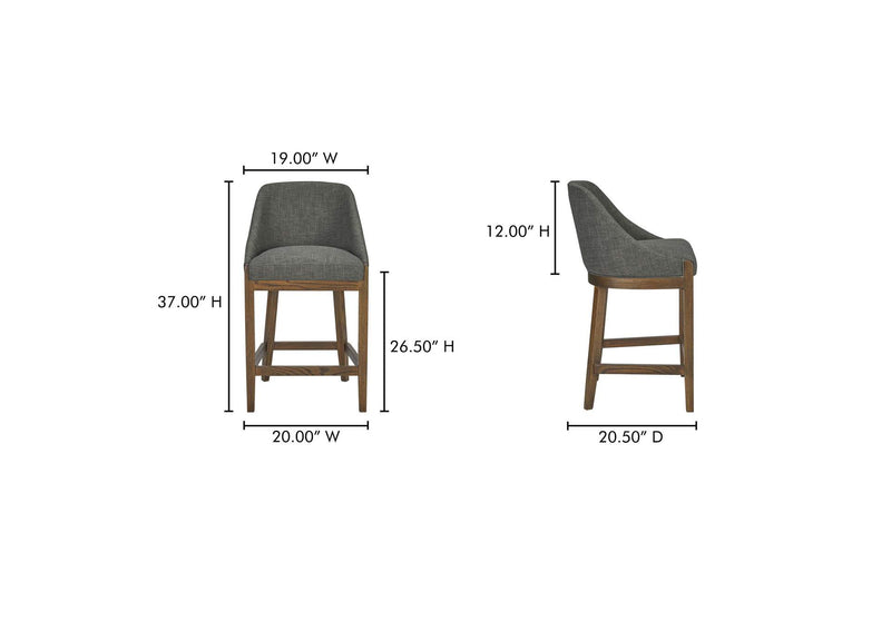 ME-1072-27 Edward Counter Stool Heather Green