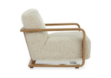 ME-1073-05 Eckersley Lounge Chair Cream Faux Fur