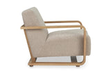 ME-1073-34 Eckersley Lounge Chair Beige Faux Shearling