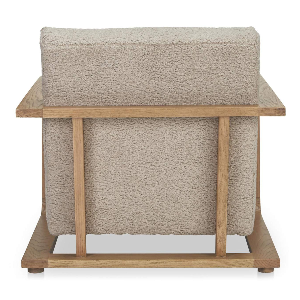 ME-1073-34 Eckersley Lounge Chair Beige Faux Shearling