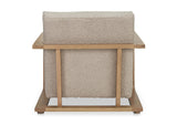 ME-1073-34 Eckersley Lounge Chair Beige Faux Shearling