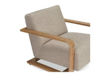 ME-1073-34 Eckersley Lounge Chair Beige Faux Shearling