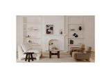 ME-1073-34 Eckersley Lounge Chair Beige Faux Shearling
