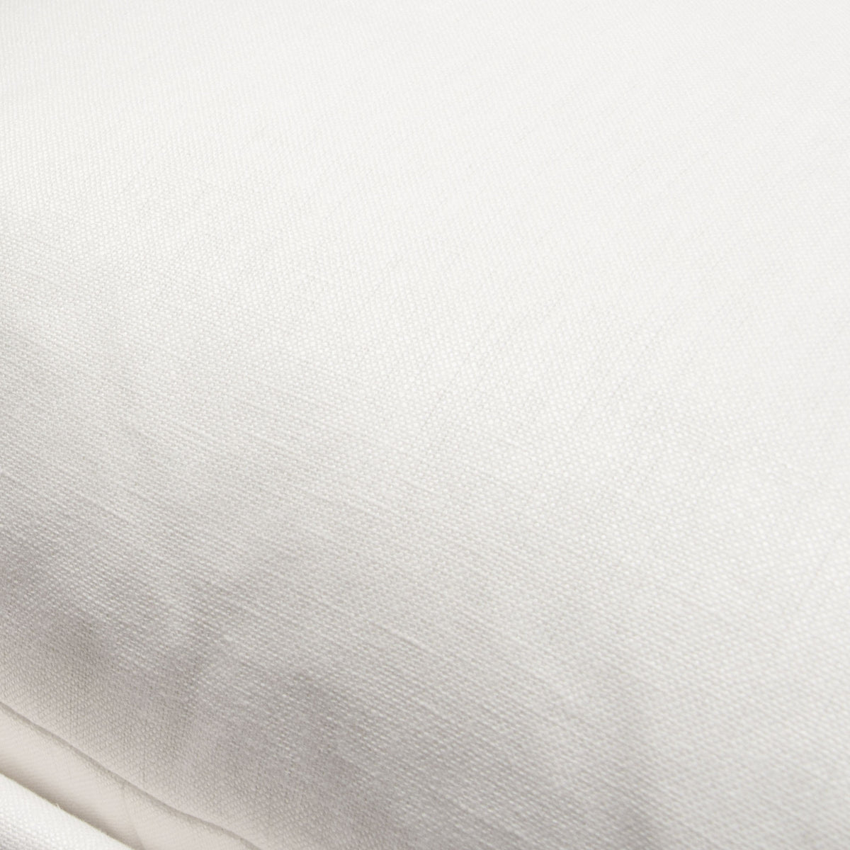 Miller Sling Accent Chair in White Linen Fabric w/ Black Powder Coated Metal Frame