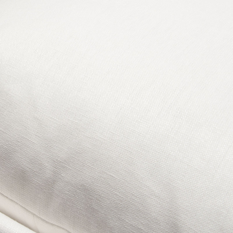 Miller Sling Accent Chair in White Linen Fabric w/ Black Powder Coated Metal Frame