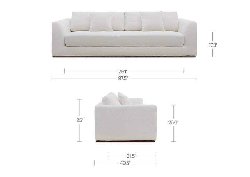 MO-1006-18 Rue Sleeper Sofa Off White