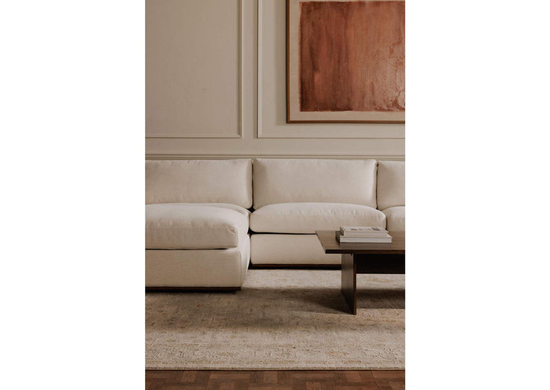 MO-1007-18 Rue Left Arm Facing Chair Off White