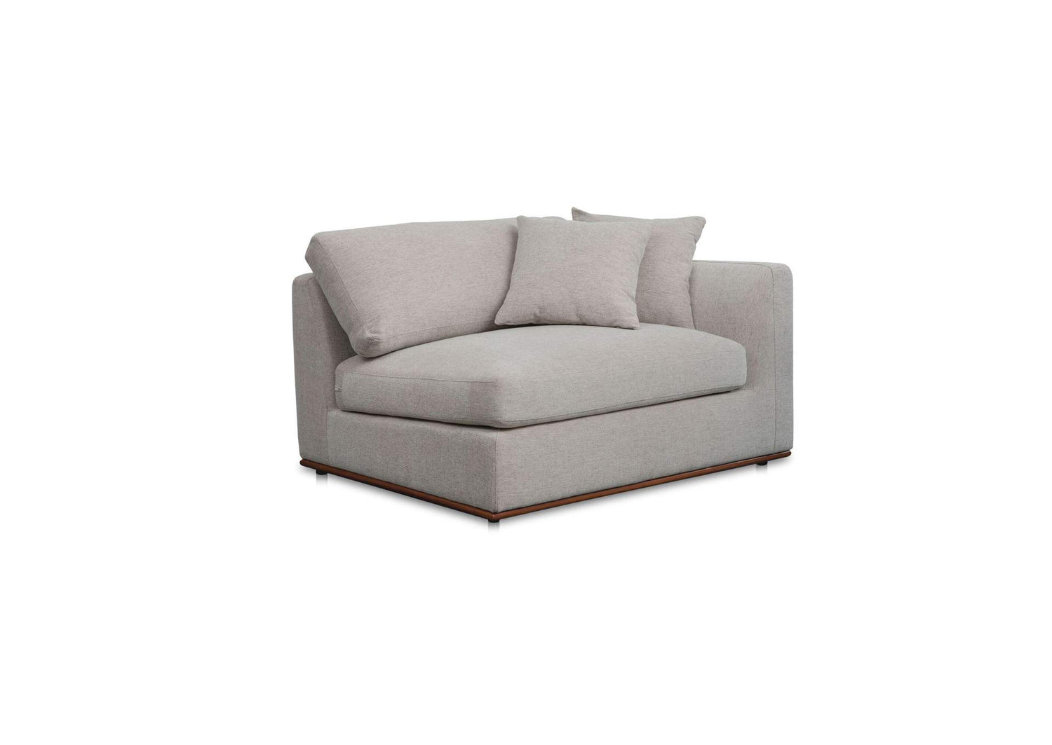 MO-1008-29 Rue Right Arm Facing Chair Flecked Grey
