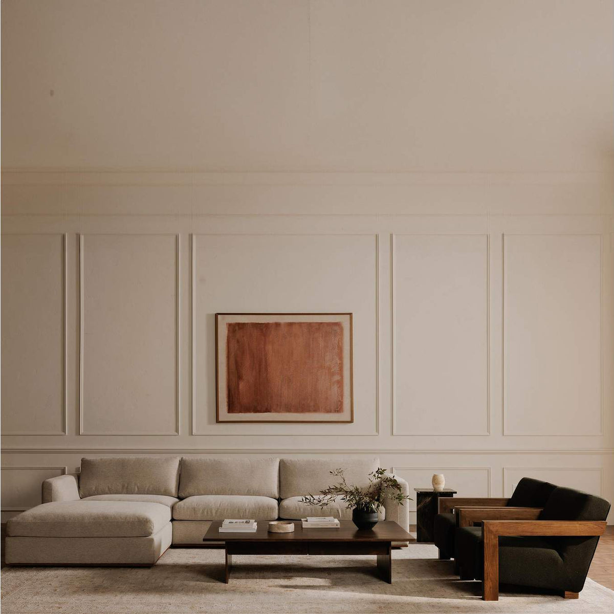 MO-1017-29 Rue Nook Modular Sectional Flecked Grey