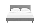 MOD-5420-LGR Anya Fabric Queen Bed By Modway