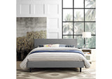 MOD-5420-LGR Anya Fabric Queen Bed By Modway