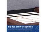 MOD-5492-WAL-GRY-SET Freja 3 Piece Fabric Queen Bedroom Set By Modway