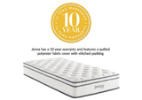 MOD-5768-WHI Jenna 10" Innerspring And Foam Twin Mattress By Modway