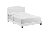 MOD-5991-WHI Amelia Faux Leather Full Bed By Modway