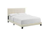 MOD-6000-BEI Amira Upholstered Fabric Full Bed By Modway