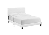 MOD-6000-WHI Amira Upholstered Fabric Full Bed By Modway