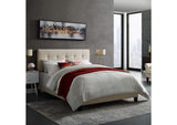 MOD-6001-BEI Amira Upholstered Fabric Queen Bed By Modway