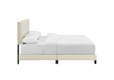 MOD-6002-BEI Amira Upholstered Fabric King Bed By Modway