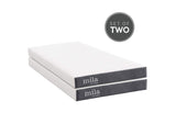 MOD-6099-WHI Mila 6" Foam Twin Mattress Set Of 2 By Modway