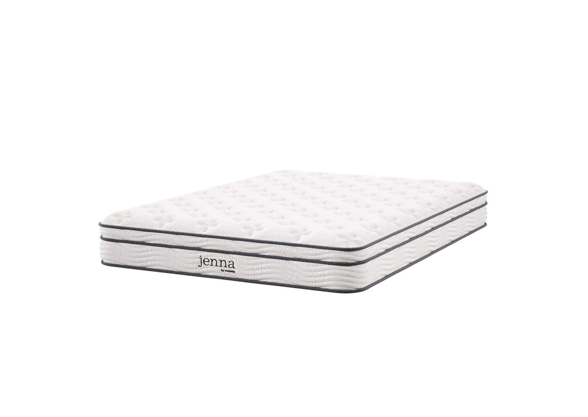 MOD-6134-WHI Jenna 8" Innerspring And Foam Full Mattress By Modway