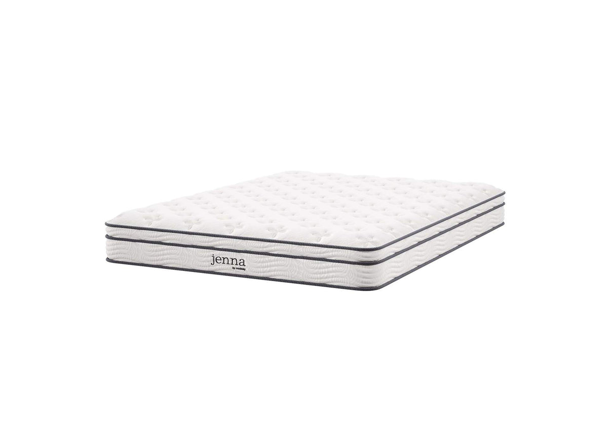 MOD-6135-WHI Jenna 8" Innerspring And Foam Queen Mattress By Modway