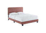 MOD-6330-DUS Celine Channel Tufted Performance Velvet Queen Bed By Modway