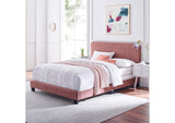 MOD-6330-DUS Celine Channel Tufted Performance Velvet Queen Bed By Modway
