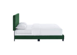 MOD-6330-EME Celine Channel Tufted Performance Velvet Queen Bed By Modway