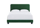 MOD-6330-EME Celine Channel Tufted Performance Velvet Queen Bed By Modway