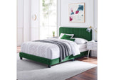 MOD-6330-EME Celine Channel Tufted Performance Velvet Queen Bed By Modway