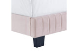 MOD-6330-PNK Celine Channel Tufted Performance Velvet Queen Bed By Modway