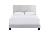 MOD-6331-LGR Celine Channel Tufted Performance Velvet Full Bed By Modway