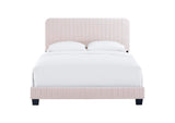 MOD-6331-PNK Celine Channel Tufted Performance Velvet Full Bed By Modway