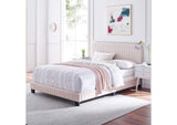 MOD-6331-PNK Celine Channel Tufted Performance Velvet Full Bed By Modway