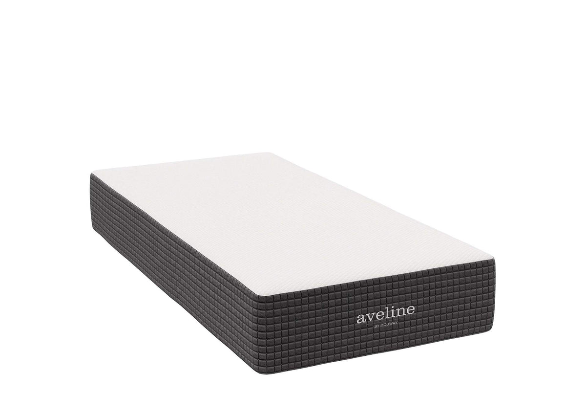 MOD-6598-WHI Aveline 12" Memory Foam Twin Mattress By Modway