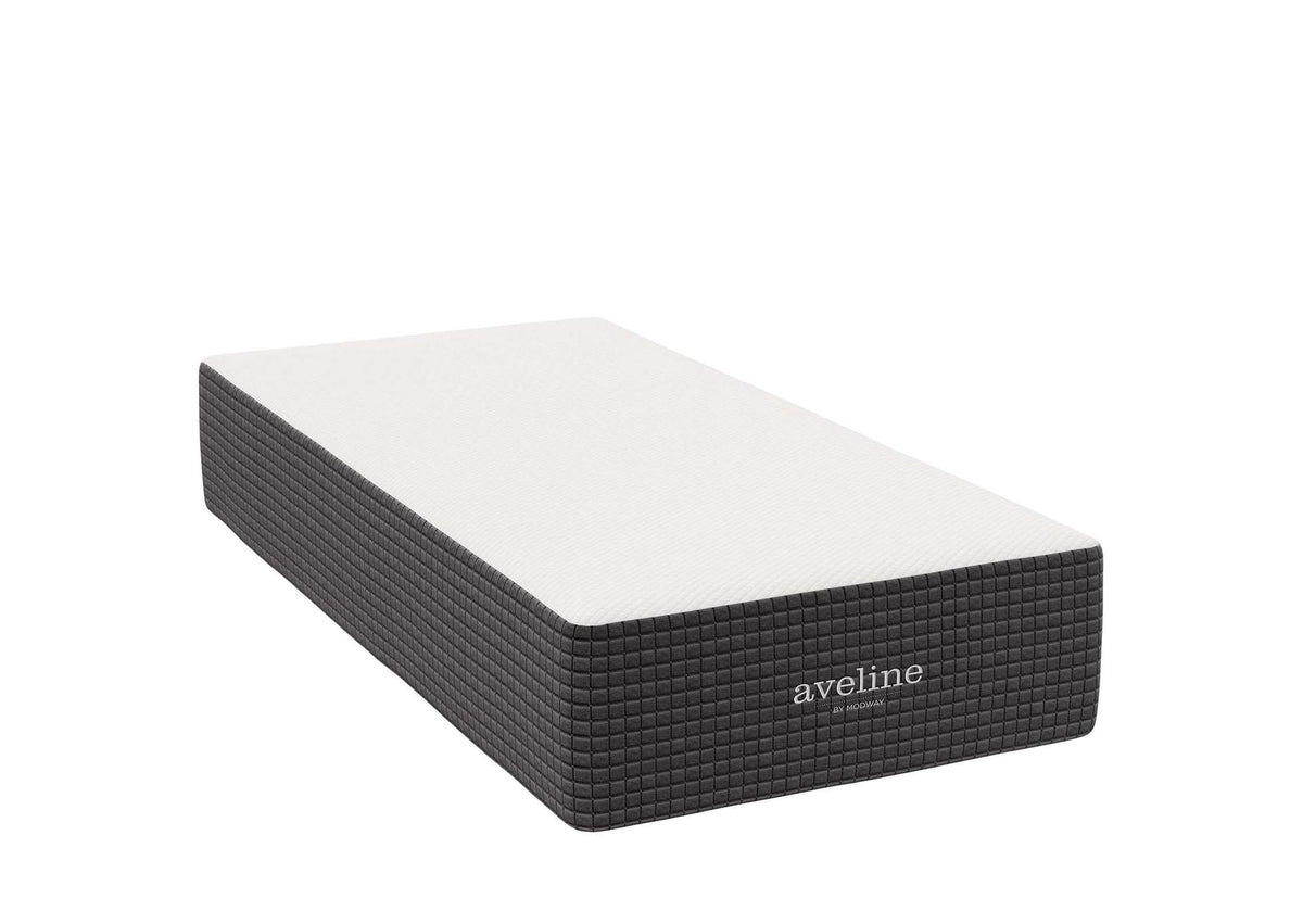 MOD-6602-WHI Aveline 14" Memory Foam Twin Mattress By Modway