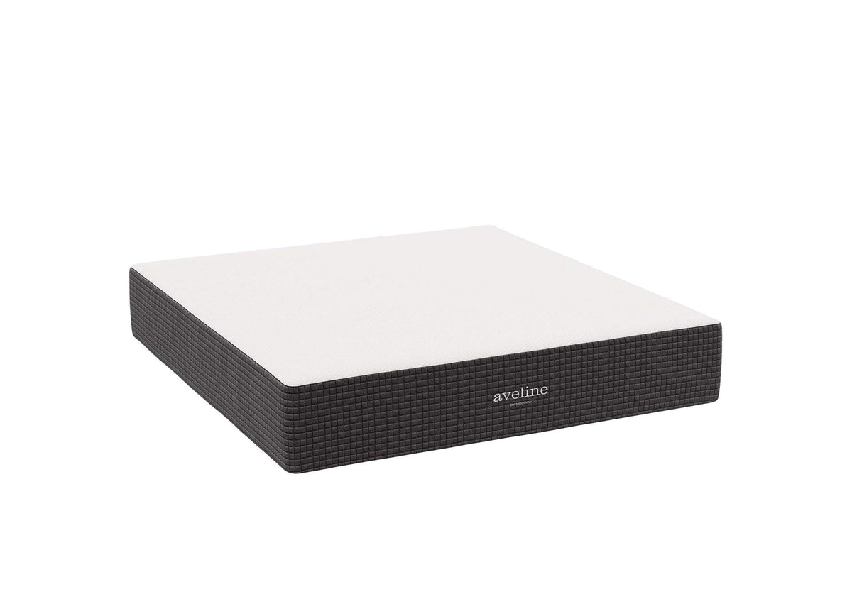 MOD-6605-WHI Aveline 14" Memory Foam King Mattress By Modway