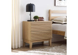 MOD-6964-OAK Render Two-Drawer Nightstand By Modway